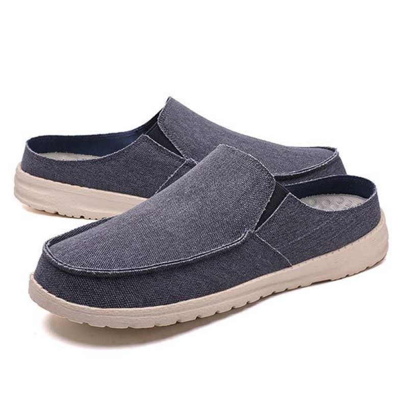 MENS CANVAS HALF SLIPPERS 57766539