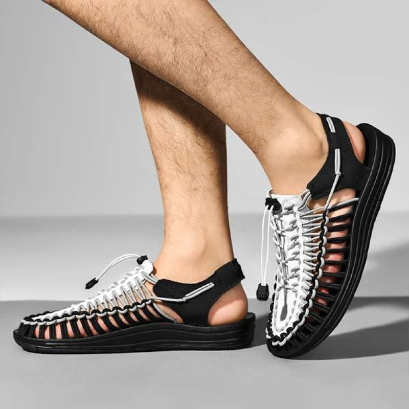 MENS HANDWOVEN BEACH SANDALS 53152187
