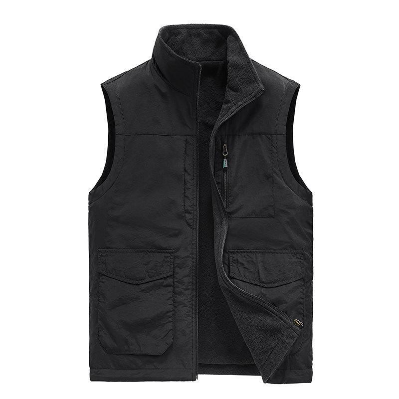 Mens Casual Reversible Polar Fleece Warm Quick Dry Vest 70897842M