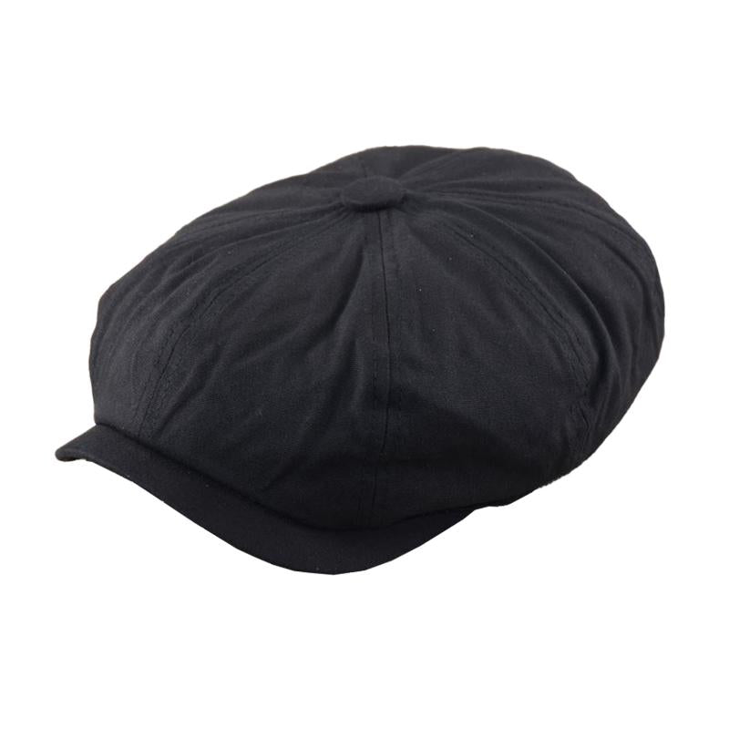 Mens Cotton Linen Vintage Octagonal Hat Beret 36520205X