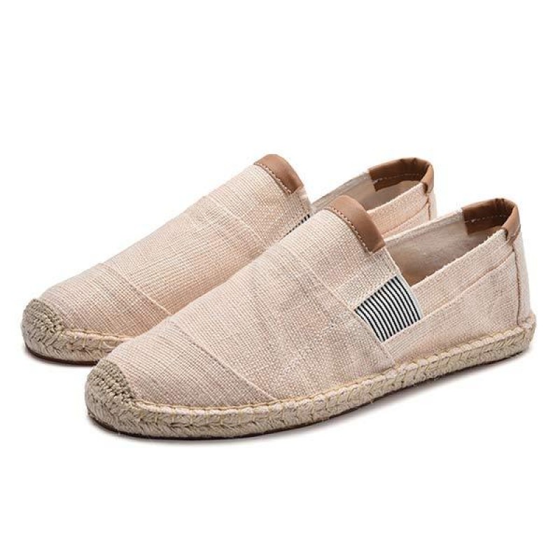 MENS LINEN CANVAS FISHERMANS SHOES 47496696