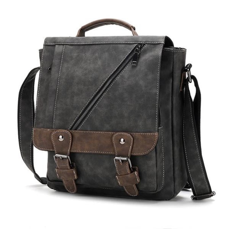 VINTAGE ZIPPER DIAGONAL BAG