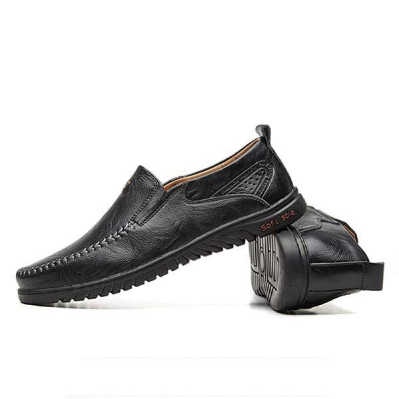 MENS SLIP-ON CASUAL LEATHER SHOES 08026252