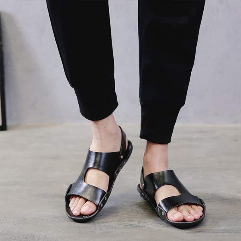 MENS LEATHER SANDALS 73820865