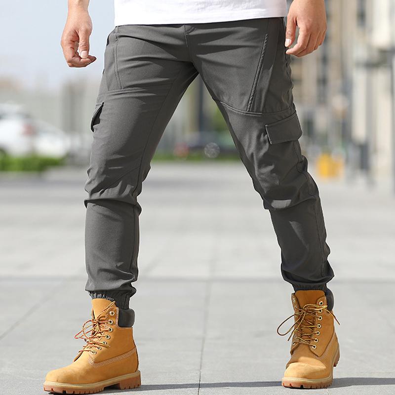 Mens Casual Multi-Pocket Cargo Pants 64232248Y