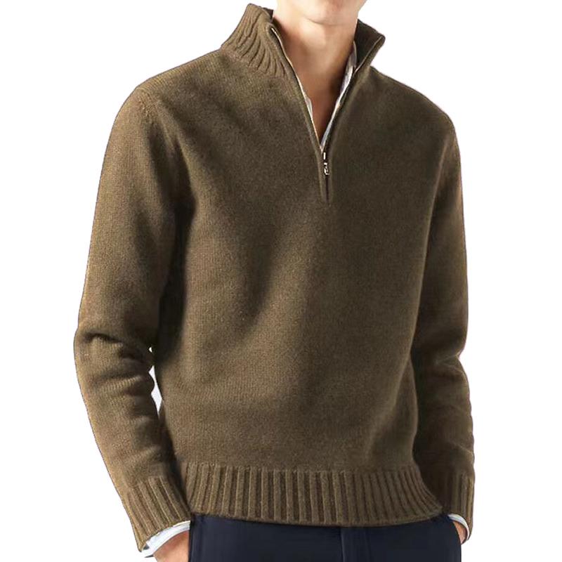 Mens Half Turtleneck Zipper Sweater 80664882X