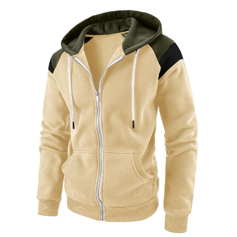 Mens Colorblock Casual Sports Hoodie 23371152X