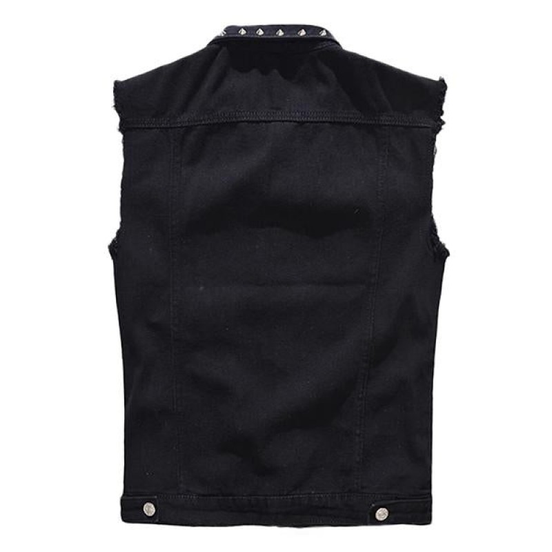 Mens Casual Rivet Denim Vest 97898111M
