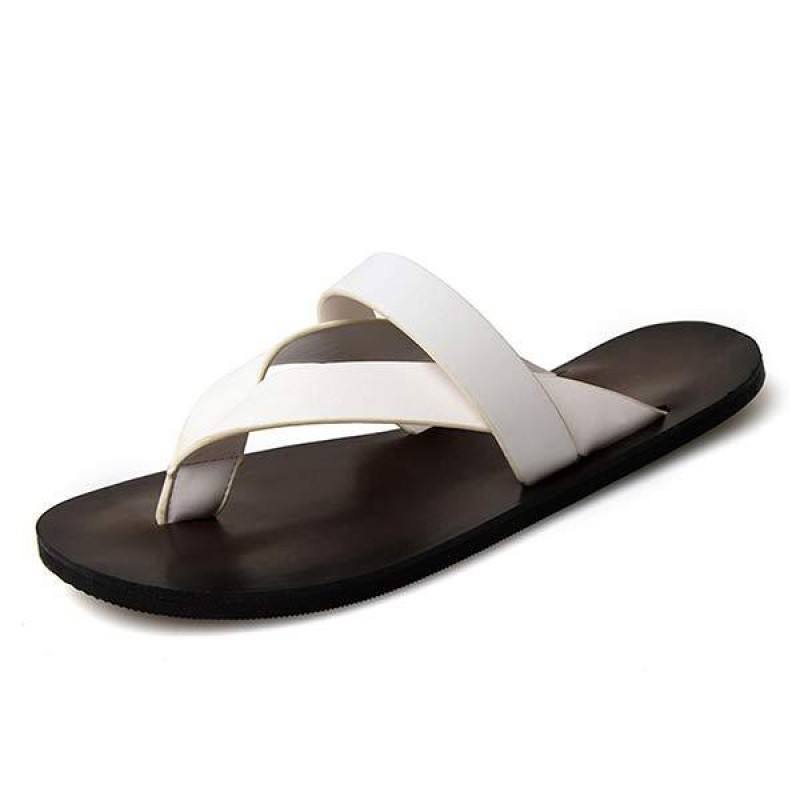 MENS CASUAL LEATHER FLIP-FLOPS 86023595