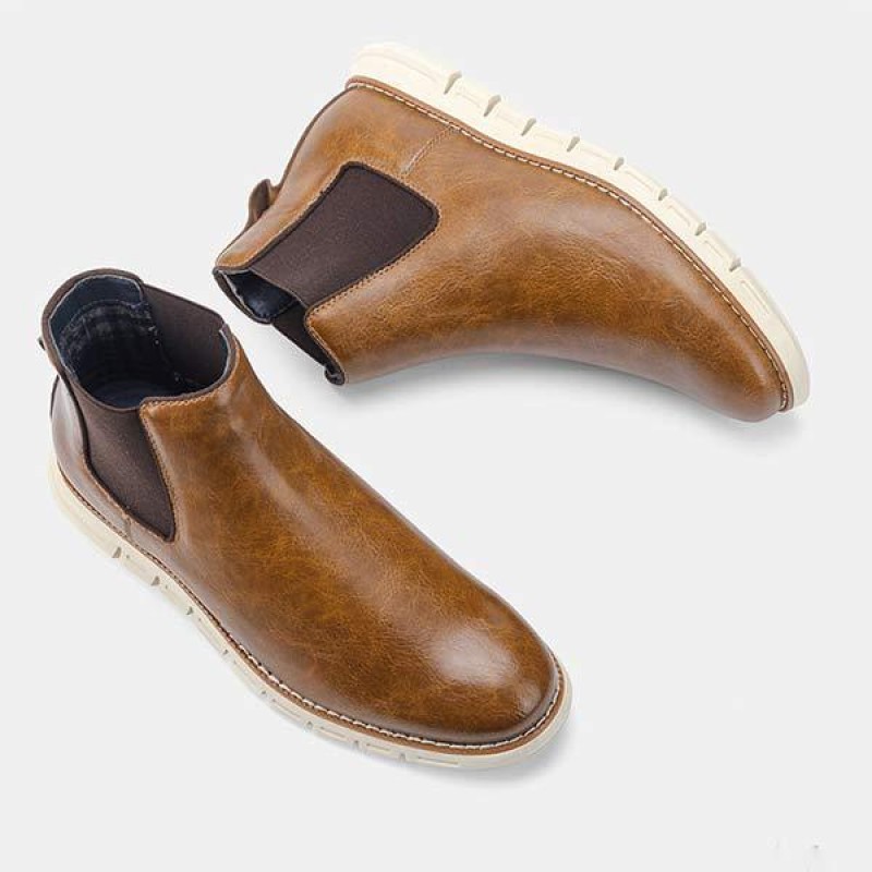 MENS POLISHED CHELSEA BOOTS 70524386