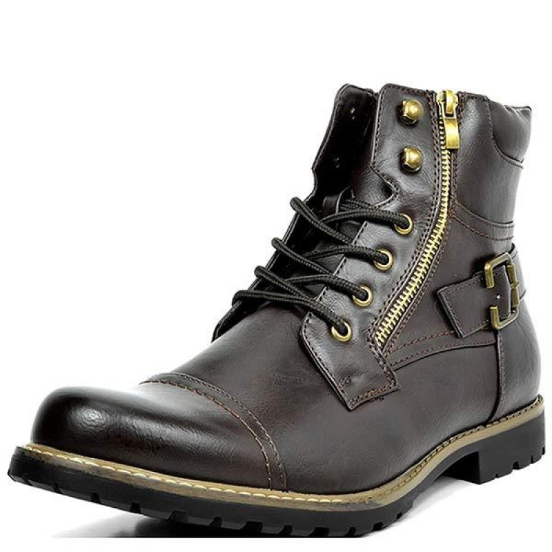 MENS METAL DOUBLE ZIP RIDER BOOTS 46764393C