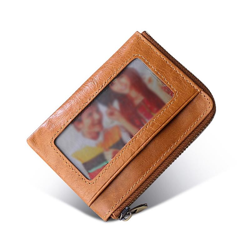 MenS Leather Rfid Multi-Function Card Slot Mini Case 69825984Y