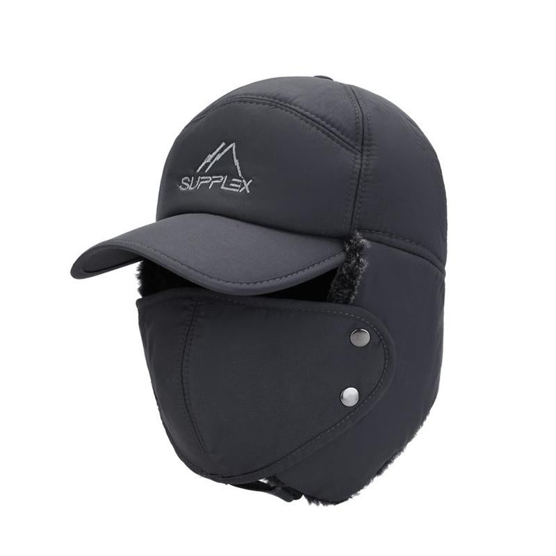 MenS Plush Warm Detachable Mask Cap 95510144Y