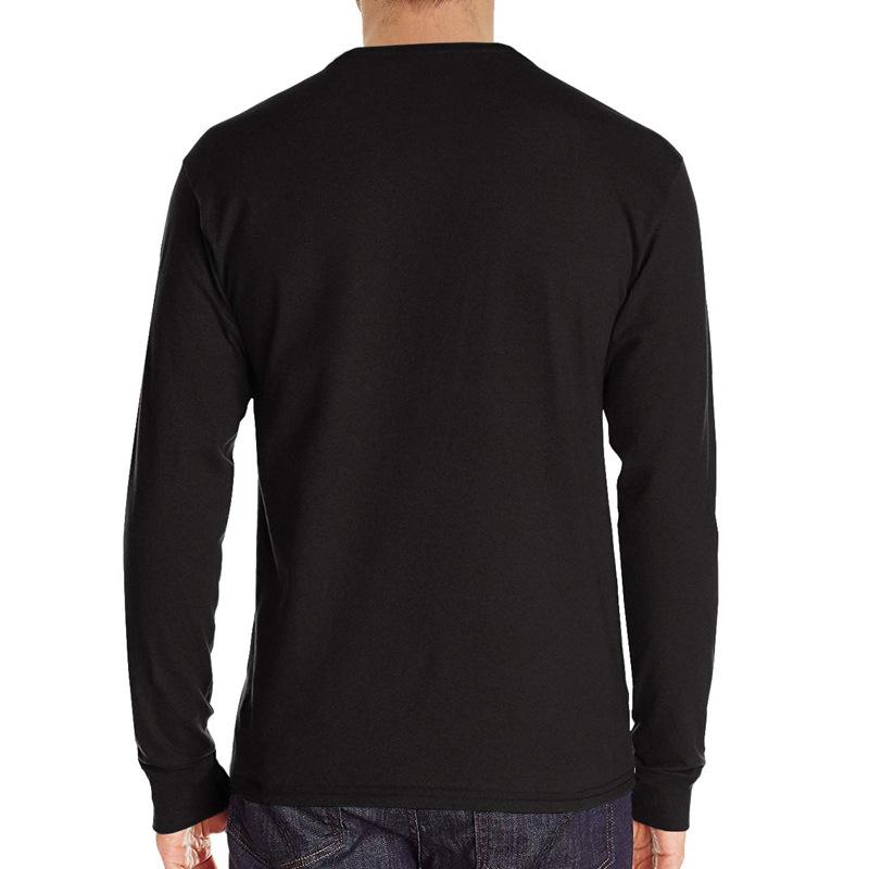 Mens Casual Round Neck Long Sleeve Henley T-Shirt 56786734M
