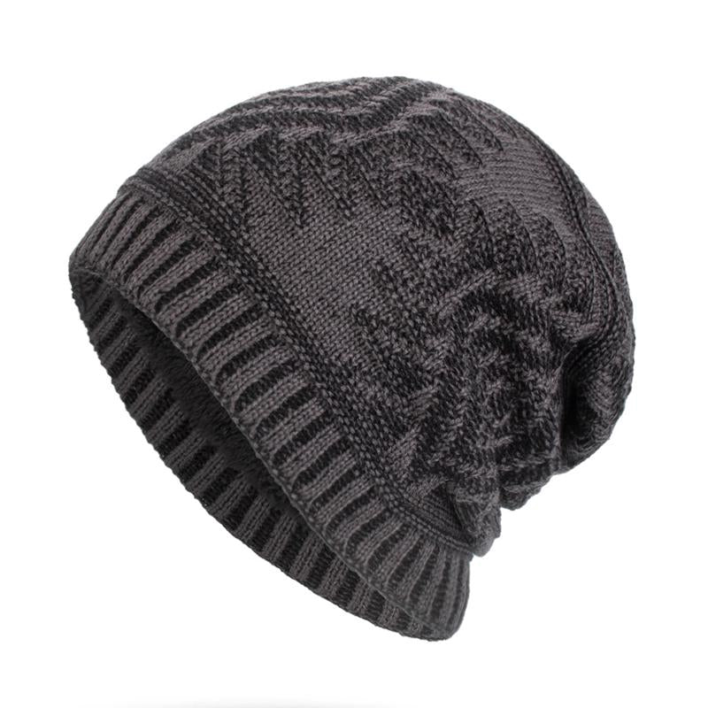 Mens Fleece Warm Knitted Hat 96256194Y