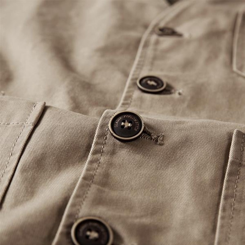 Mens Cotton V-neck Single Breasted Vest 43550015M