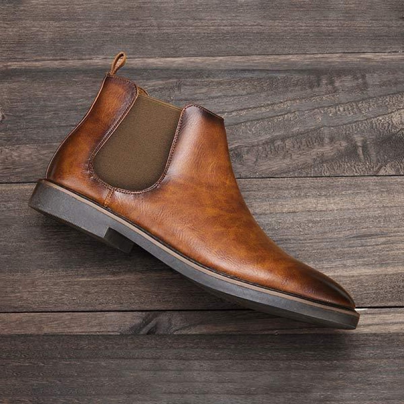MENS POLISHED CHELSEA BOOTS 39577481