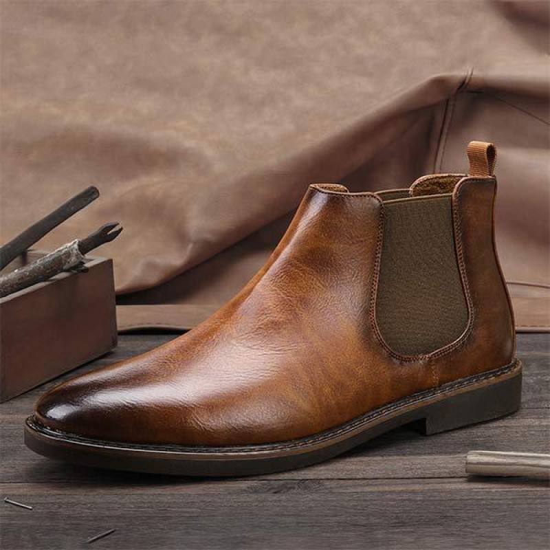 MENS POLISHED CHELSEA BOOTS 39577481