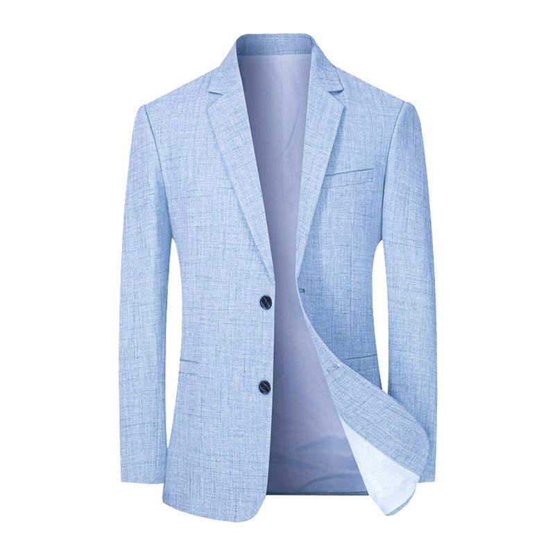 Mens Casual Thin Lapel Single Breasted Blazer 09777949M