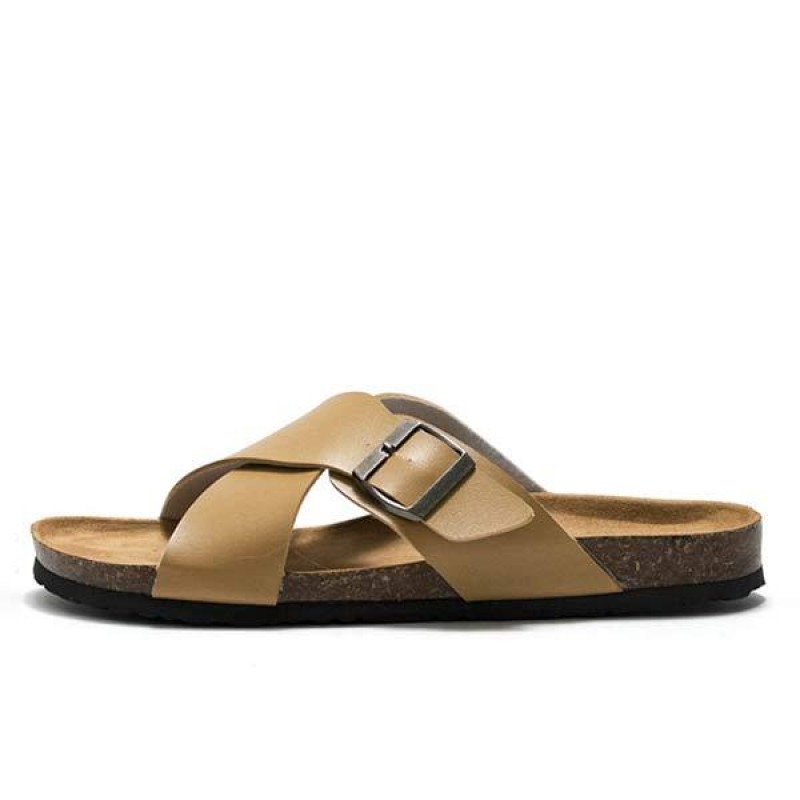 MENS CROSS STRAP SLIPPERS 99577710