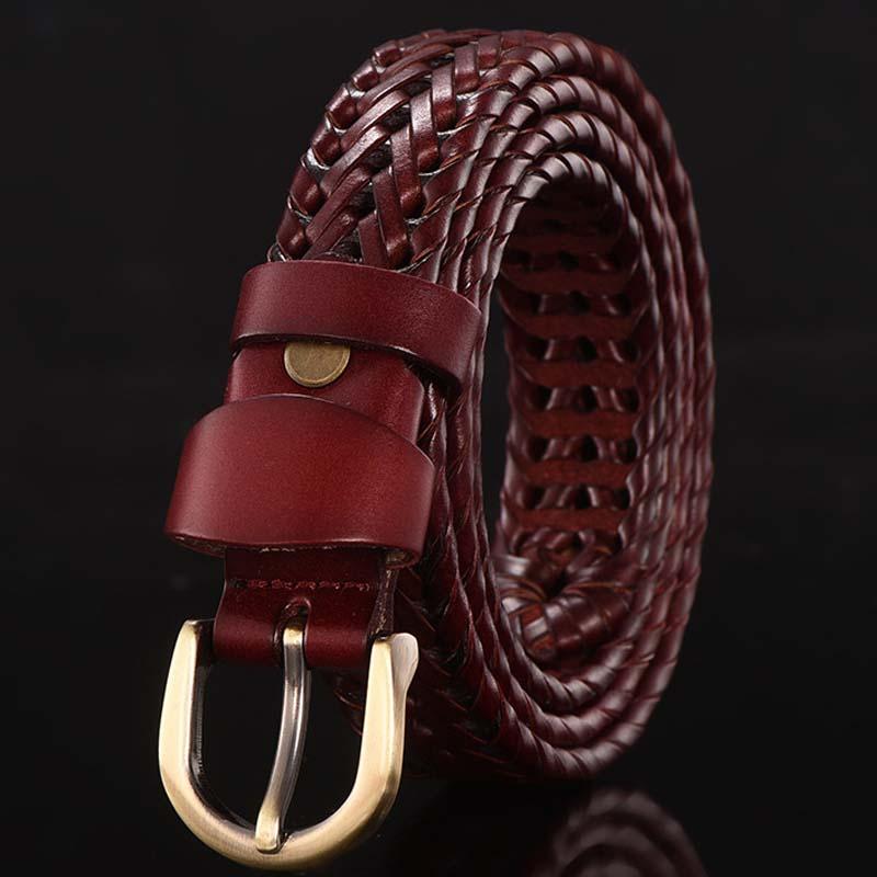 Mens Braided Leather Belt 02378980Q