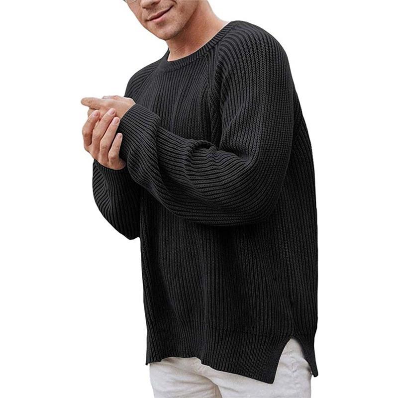 Mens Casual Round Neck Long Sleeve Pullover Knitwear 19852100M