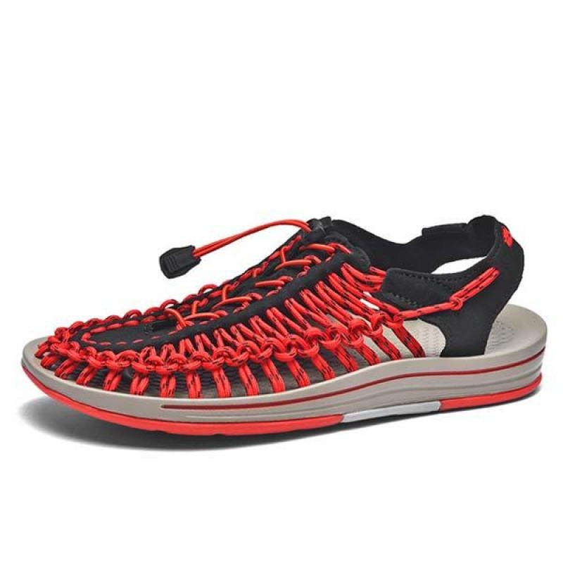 MENS HANDWOVEN BEACH SANDALS 53152187