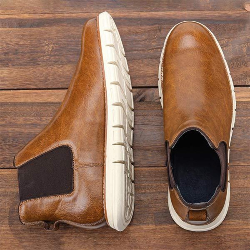 MENS POLISHED CHELSEA BOOTS 70524386