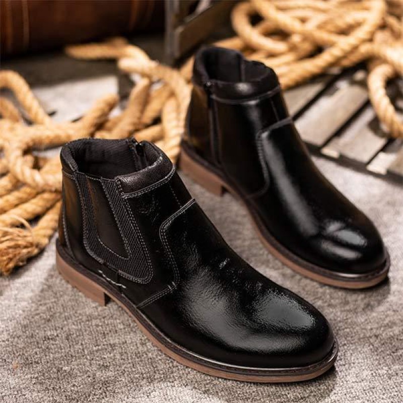 MENS LEATHER CHELSEA BOOTS 32473720