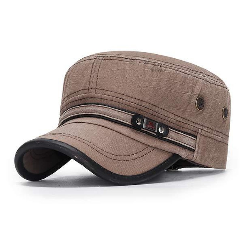 Mens Leather Brim Vintage Hat 86827533W