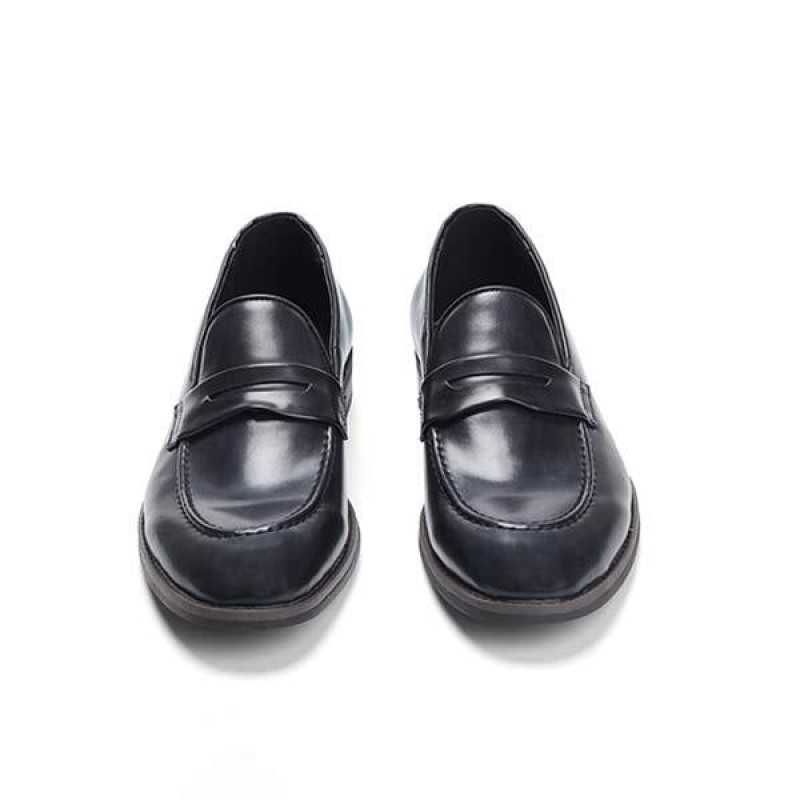 MENS SLIP-ON P LEATHER LOAFERS 66974148