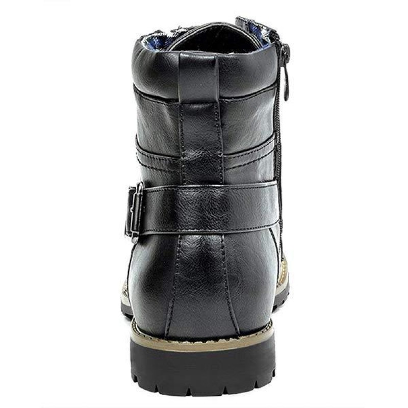 MENS METAL DOUBLE ZIP RIDER BOOTS 46764393C