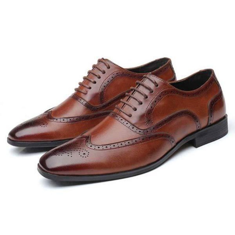 MENS BROGUE BUSINESS SHOES 02236217