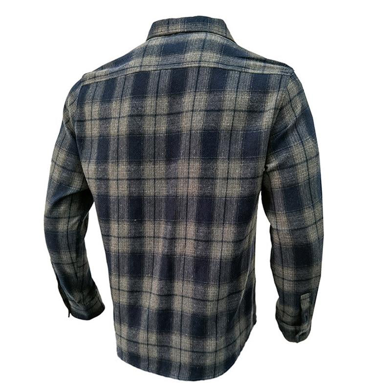 Mens Flannel Plaid Long Sleeve Shirt 26185028X