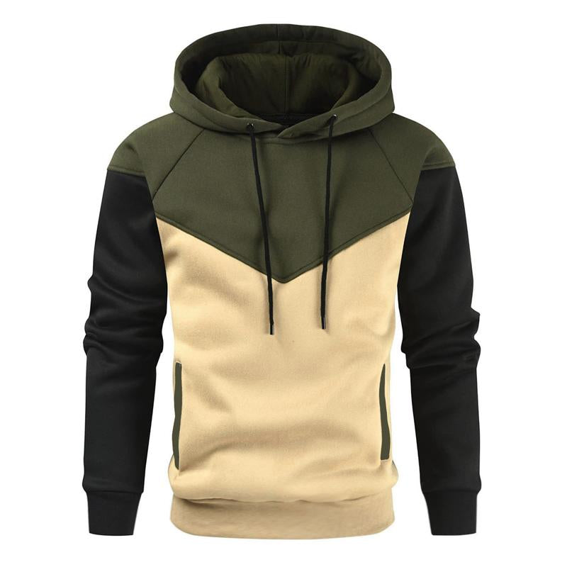 Mens Colorblock Color Contrast Sports Sweatshirt 35222976X