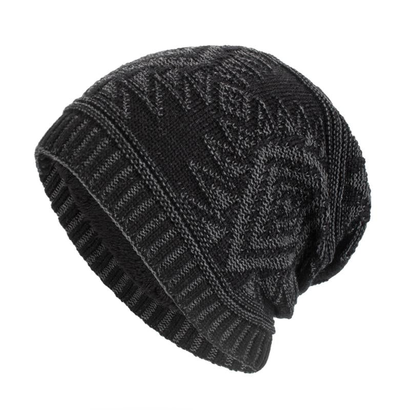 Mens Fleece Warm Knitted Hat 96256194Y