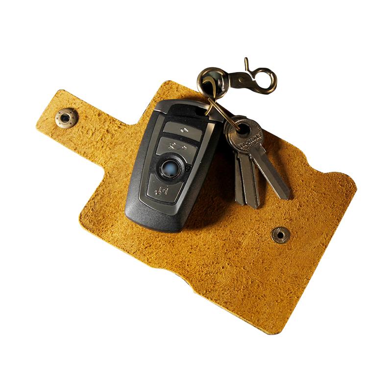 Mens Vintage Leather Snap Key Case 71061032Y