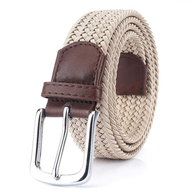 Mens 3.4CM Woven Elastic ELASTIC Belt