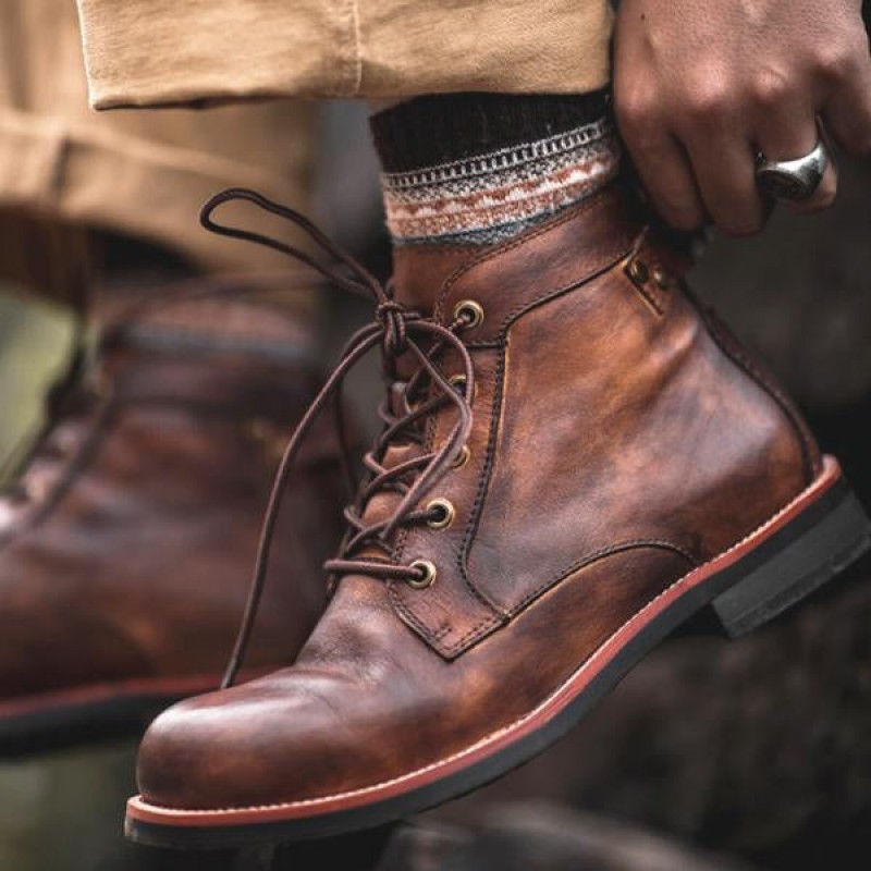 VINTAGE MENS LACE-UP MARTIN BOOTS