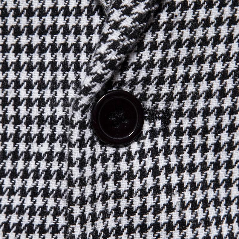 Mens Casual Plaid Lapel Blazer 44845915M