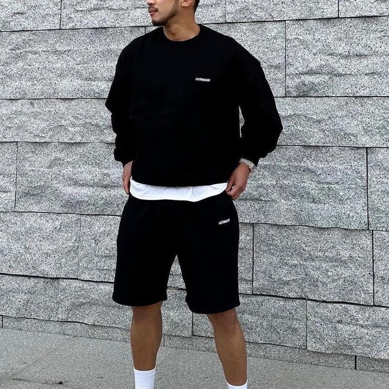 Mens Outdoor Casual Round Neck Pullover Sweatshirt 74221523X
