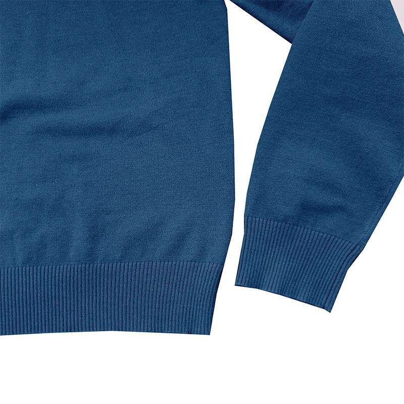 Mens Solid Round Neck Casual Sweater 27207117Z