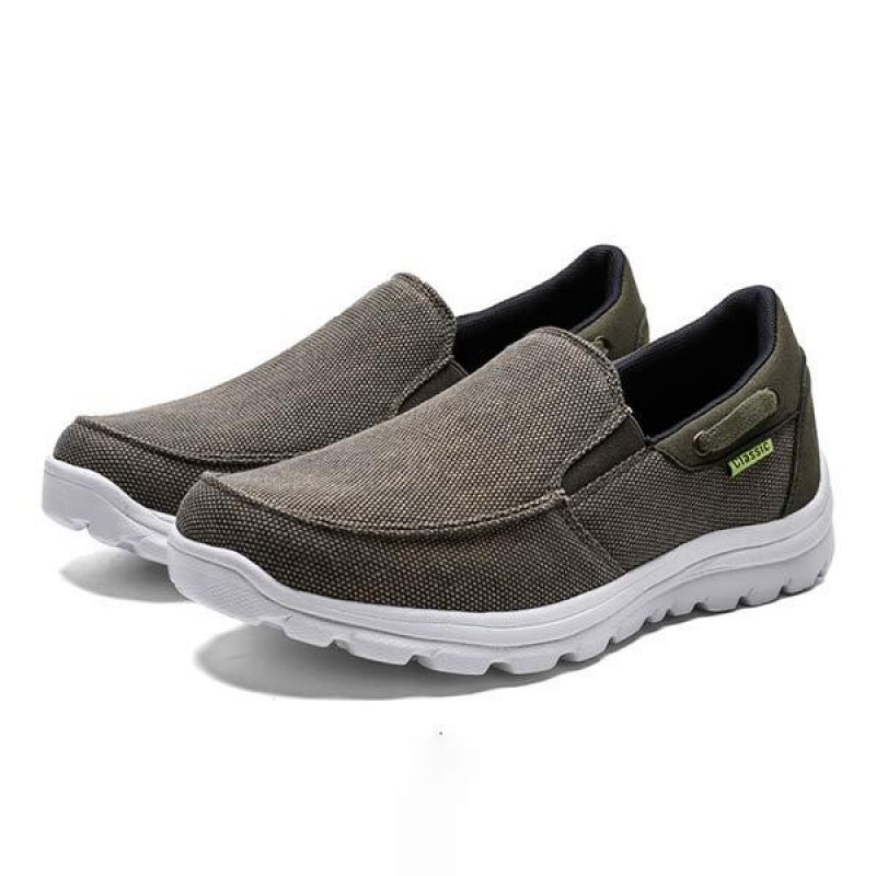 MENS CANVAS SLIP-ON CASUAL SHOES 95408339
