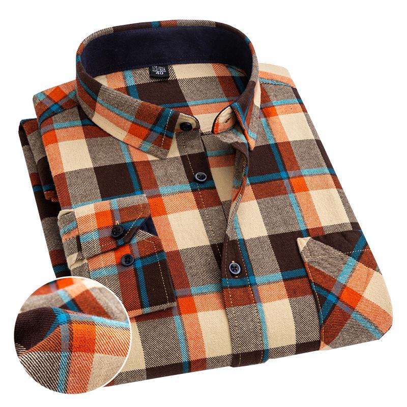 Mens Brushed Casual Long Sleeve Shirt 72663341X