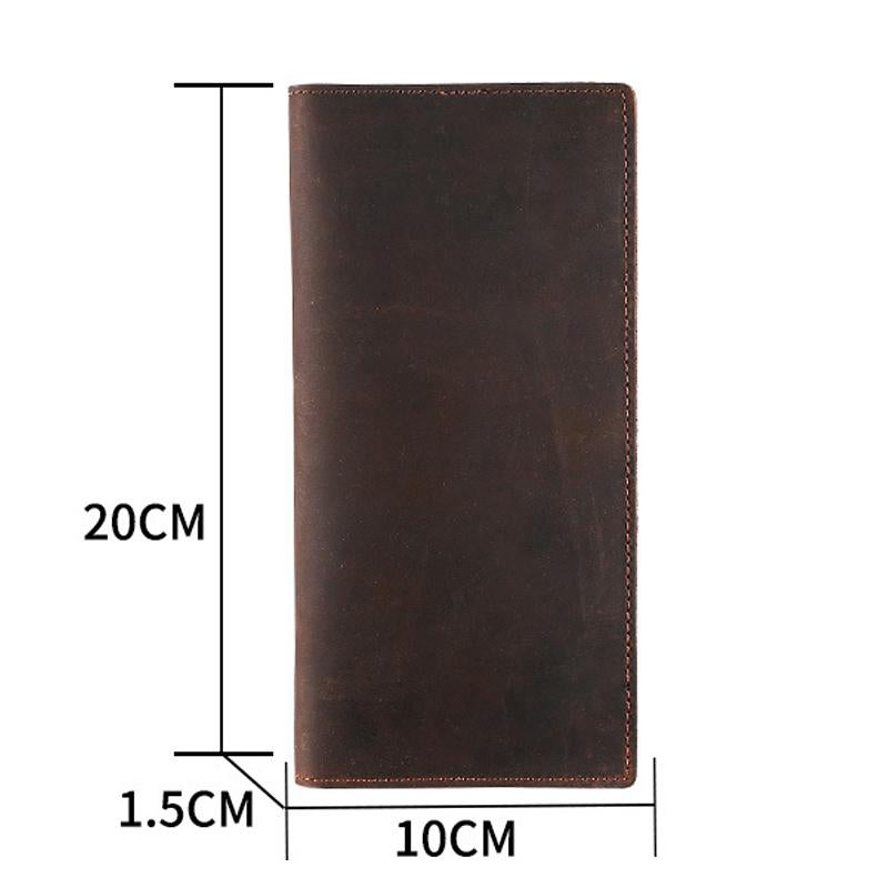 MenS Vintage Leather Ultra-Thin Large-Capacity Wallet 38732949Y