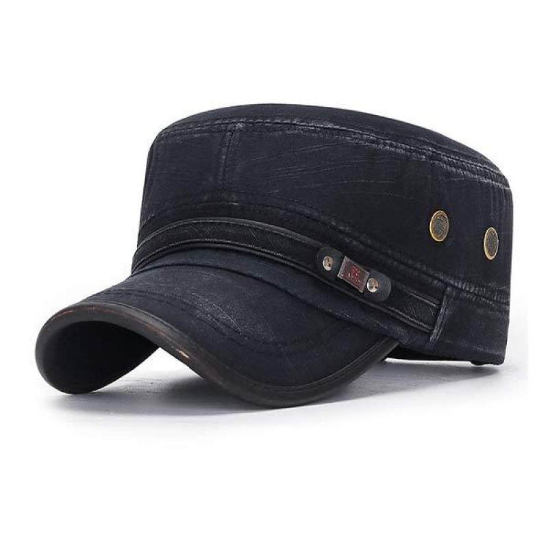 Mens Leather Brim Vintage Hat 86827533W