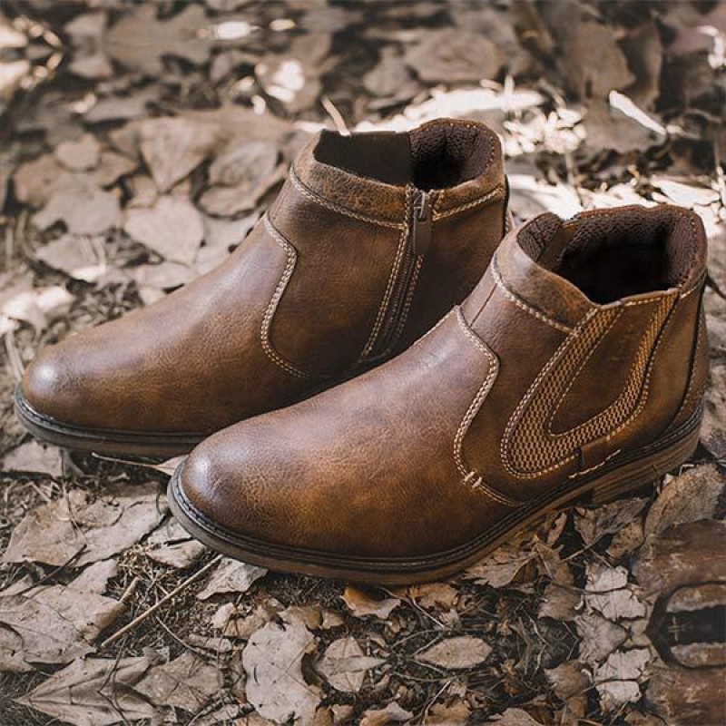 MENS LEATHER CHELSEA BOOTS 32473720