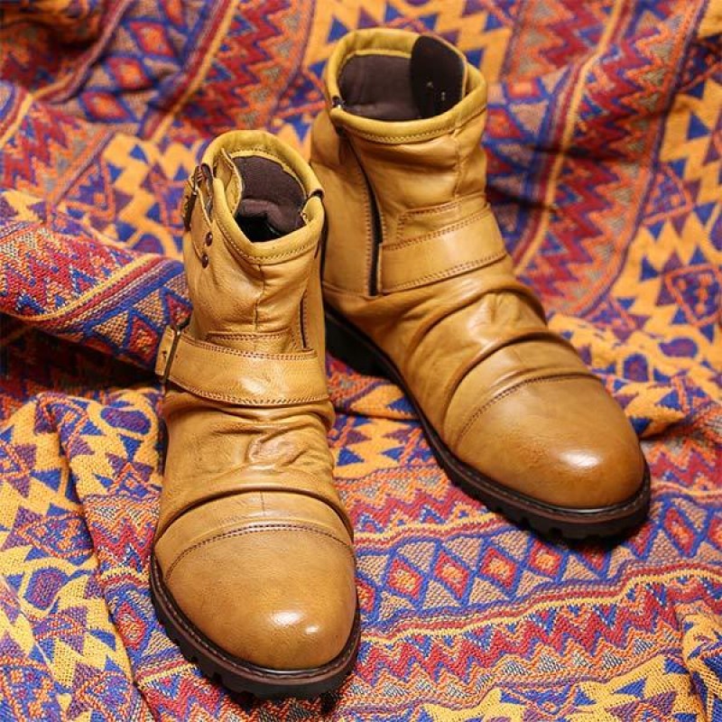 MENS VINTAGE CRINKLE BOOTIES 41547719C