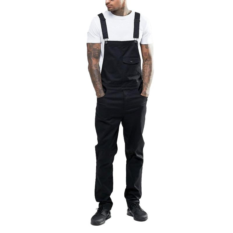 Mens Solid Color Slimming Jumpsuit 87488057X
