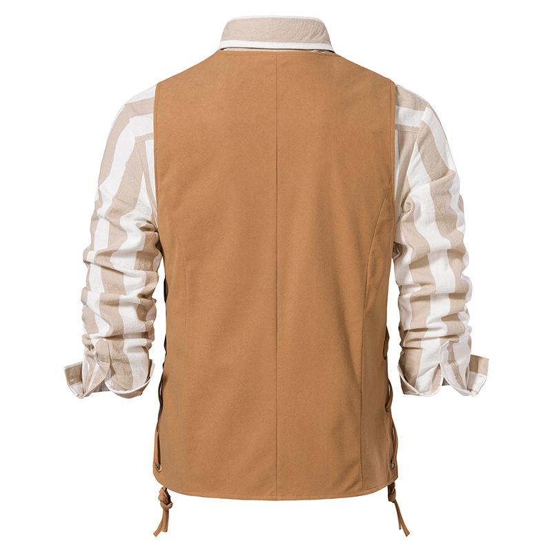 Mens Vintage Single Breasted V-Neck Vest 90585005X